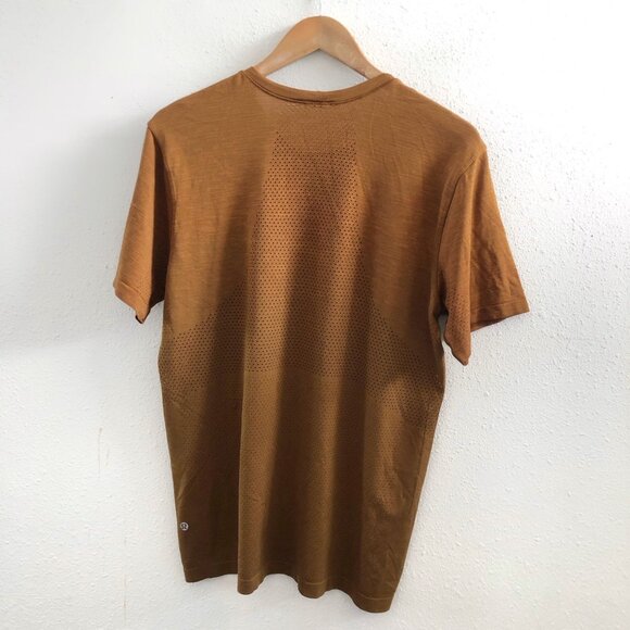 LULULEMON Metal Vent Breathe Short Sleeve Magma / Sequoia Size Large - Picture 3 of 11